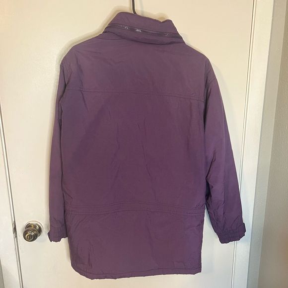 Vintage L.L. Bean Purple Winter Jacket with Retractable Hood - Picture 8 of 9